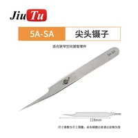 5pcs anti static straight elbow tweezers for clamping phone repair hand tools sets in narrow spaces