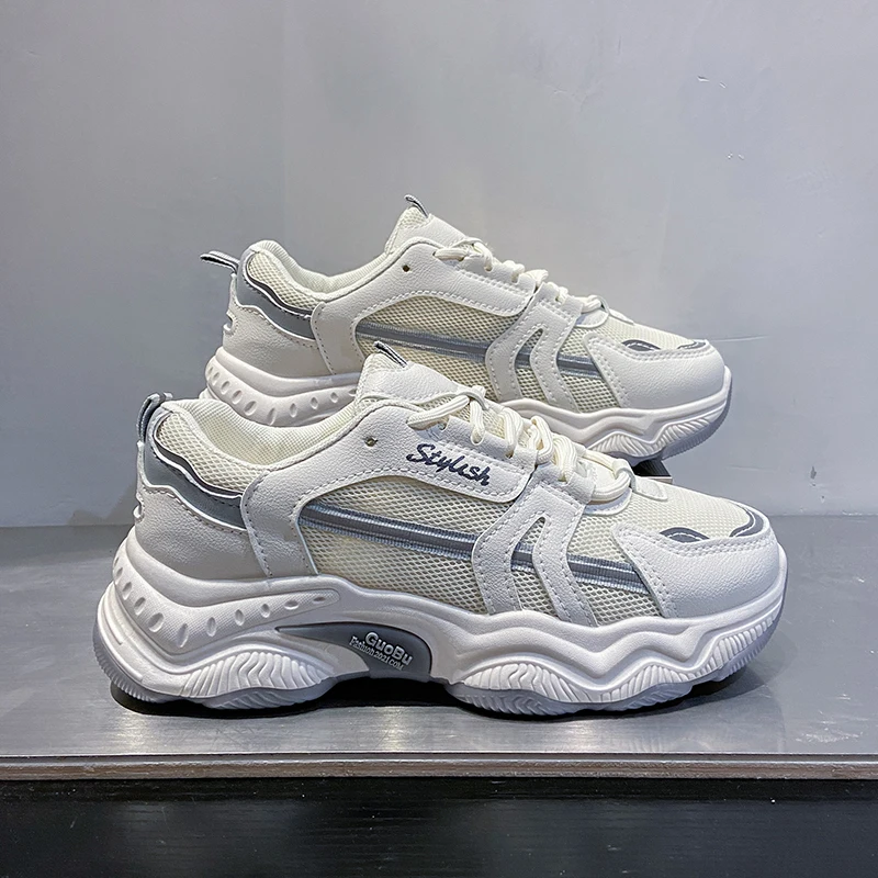 Новинка 2021 осенние женские кроссовки двойная сетчатая обувь женская для бега fila