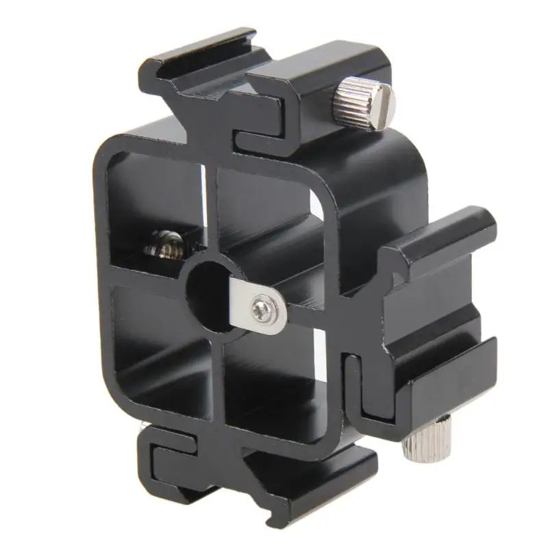 

3 in1 All-metal Tri-Hot Shoe Mount Adapter for Flash Holder Bracket