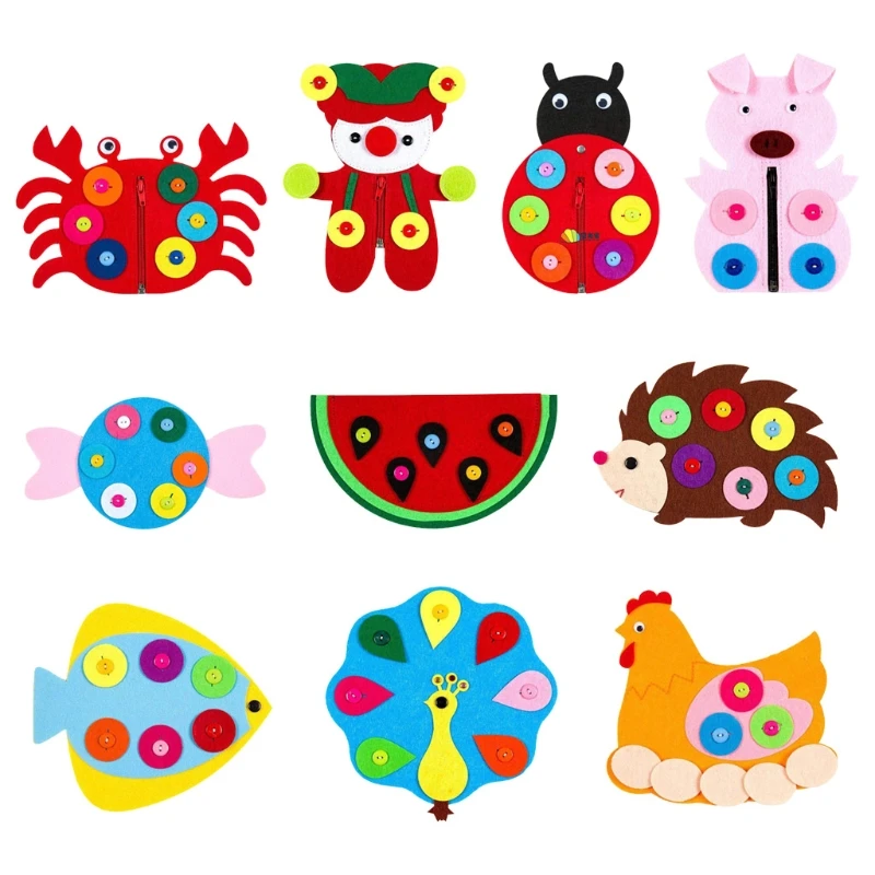 

W3JF Children Early Educational Appliance Novelty Sewing Buttons Game Novelty Toys