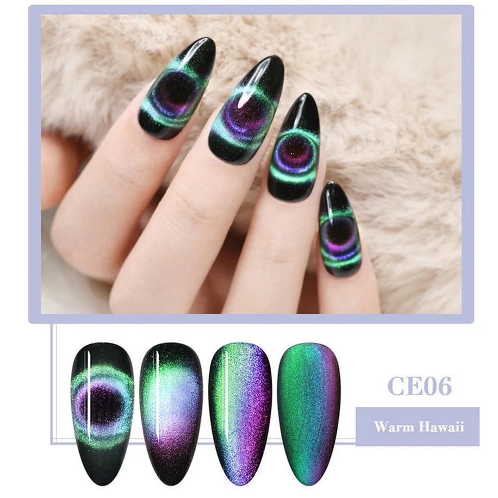 BORN PRETTY 9D Galaxy Cats Eyes светодиодный Гель-лак для ногтей Хамелеон для использования с магнитом впитывающийся УФ-лак для ногтей Блестящий гель Базовое покрытие 5 мл