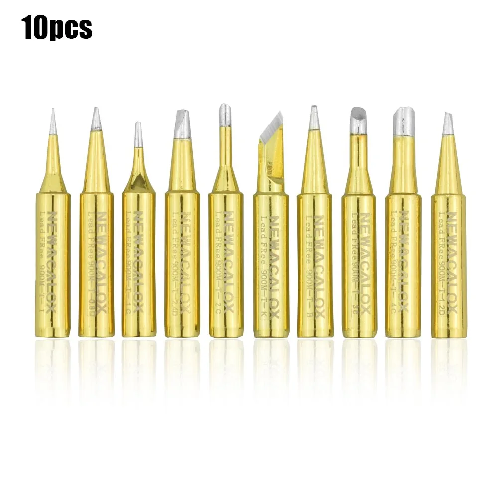 new10pc-G NEWACALOX 16 шт./лот 900M-T бессвинцовый черный металлический паяльник для 936, 937, 938,8586, 852D паяльная станция - Цвет: new10pc-G