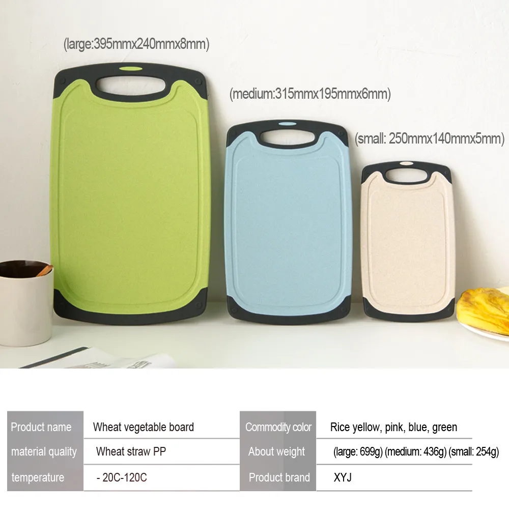 Размер L/M/S практичные Нескользящие Разделочные Блоки пластиковая разделочная