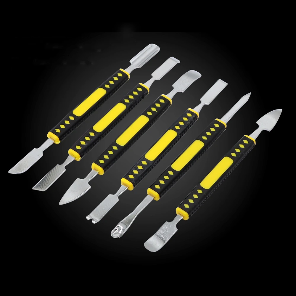 

Metal Crowbar 6Pcs Set Electronic Repair Tools Boot Stick Mobile Phone Digita Disassemble Plastic Part Electronic Equipment Tool