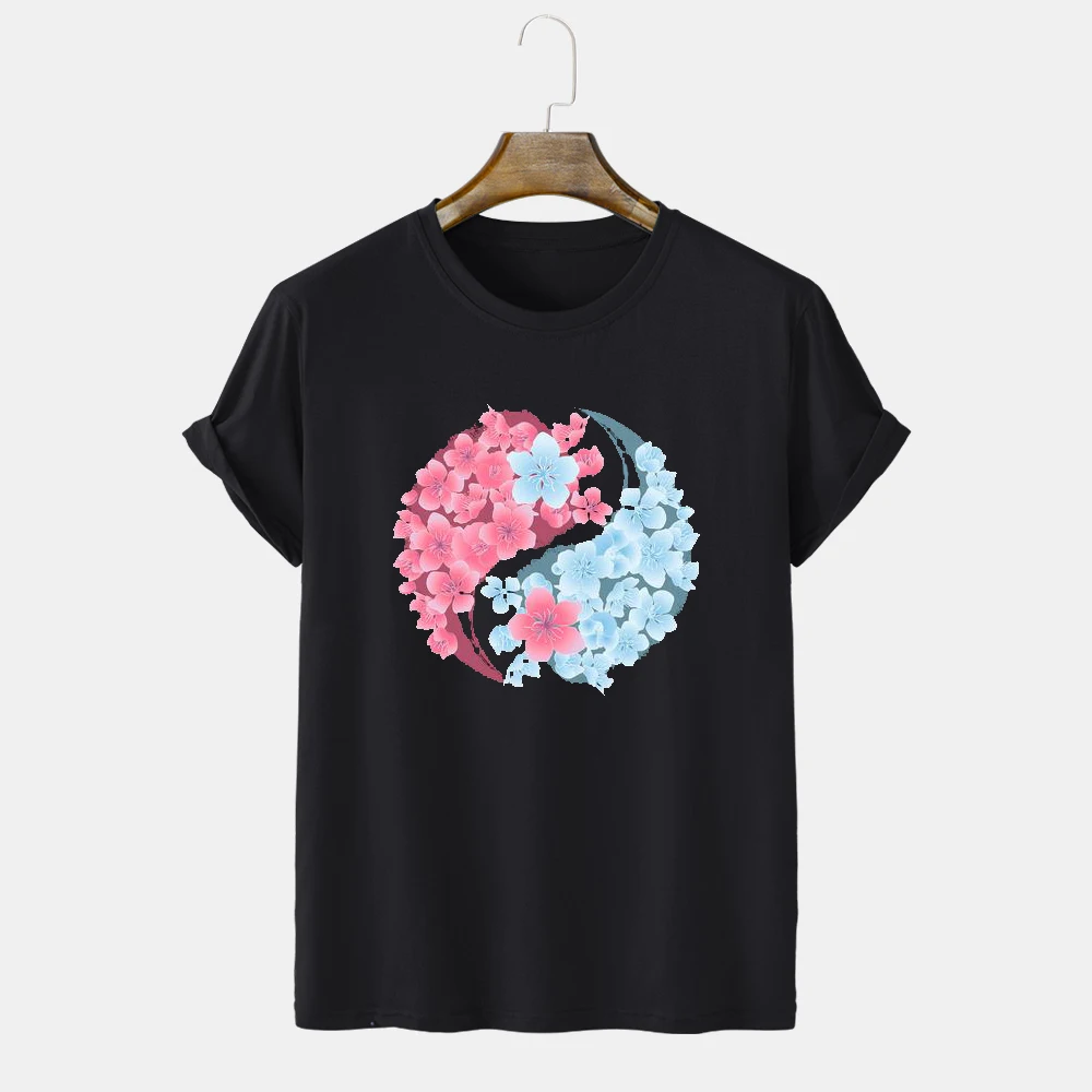 

Short-sleeved T-shirt men's cotton loose summer thin section 2021 new casual simple daily comfortable quality creative printing