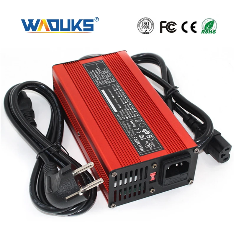 58 4 V 3A LiFePO4 Батарея Зарядное устройство для 16S 48V с охлаждающим вентилятором