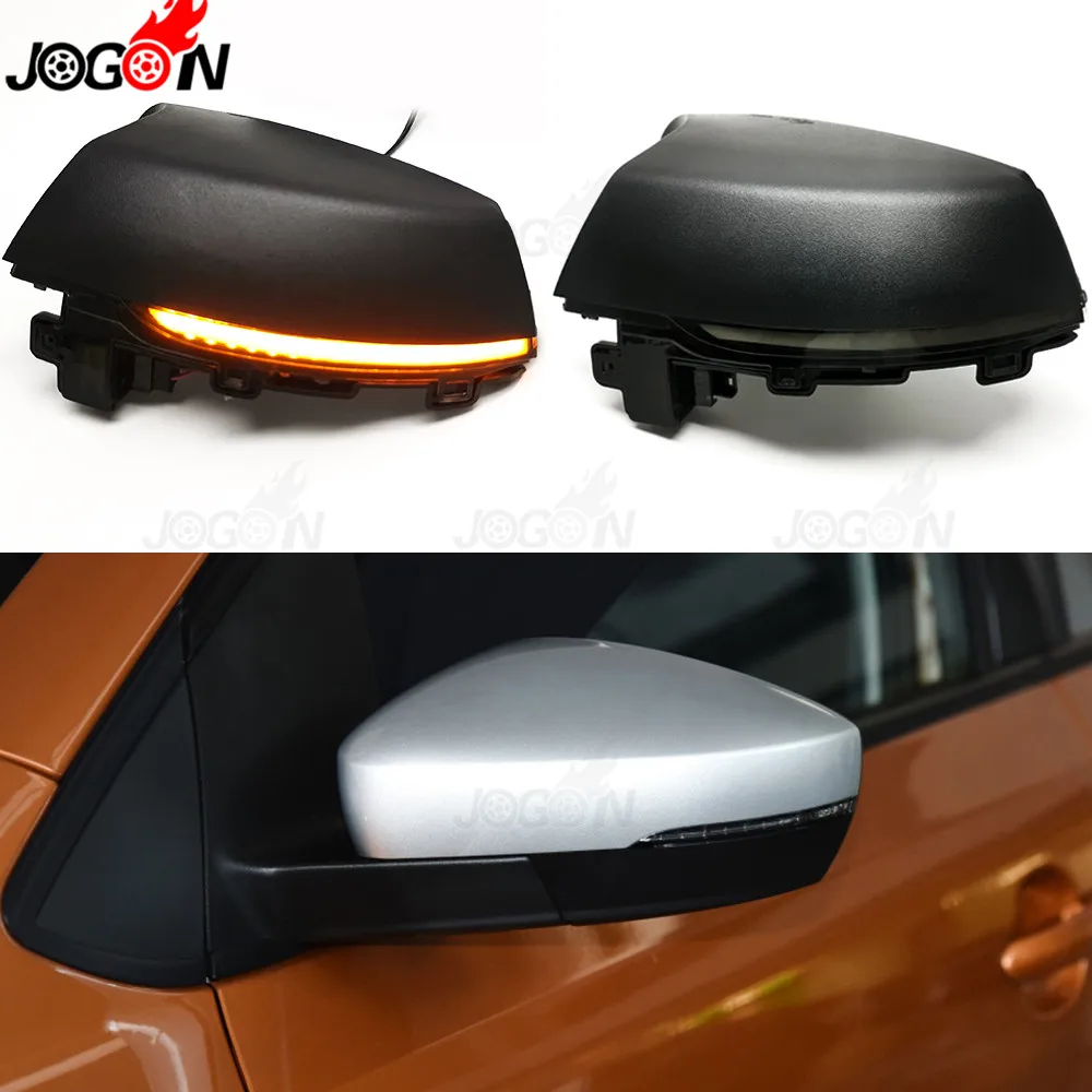 Для Фольксваген Поло MK5 подтяжка лица 6C 14-17 6R 2009-2013 светодиодный боковое зеркало заднего вида Динамический указатель поворота мигалка