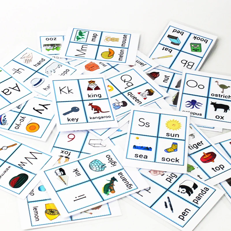 Детские ABC буквы Обучающие английские познавательные карты пособия детские