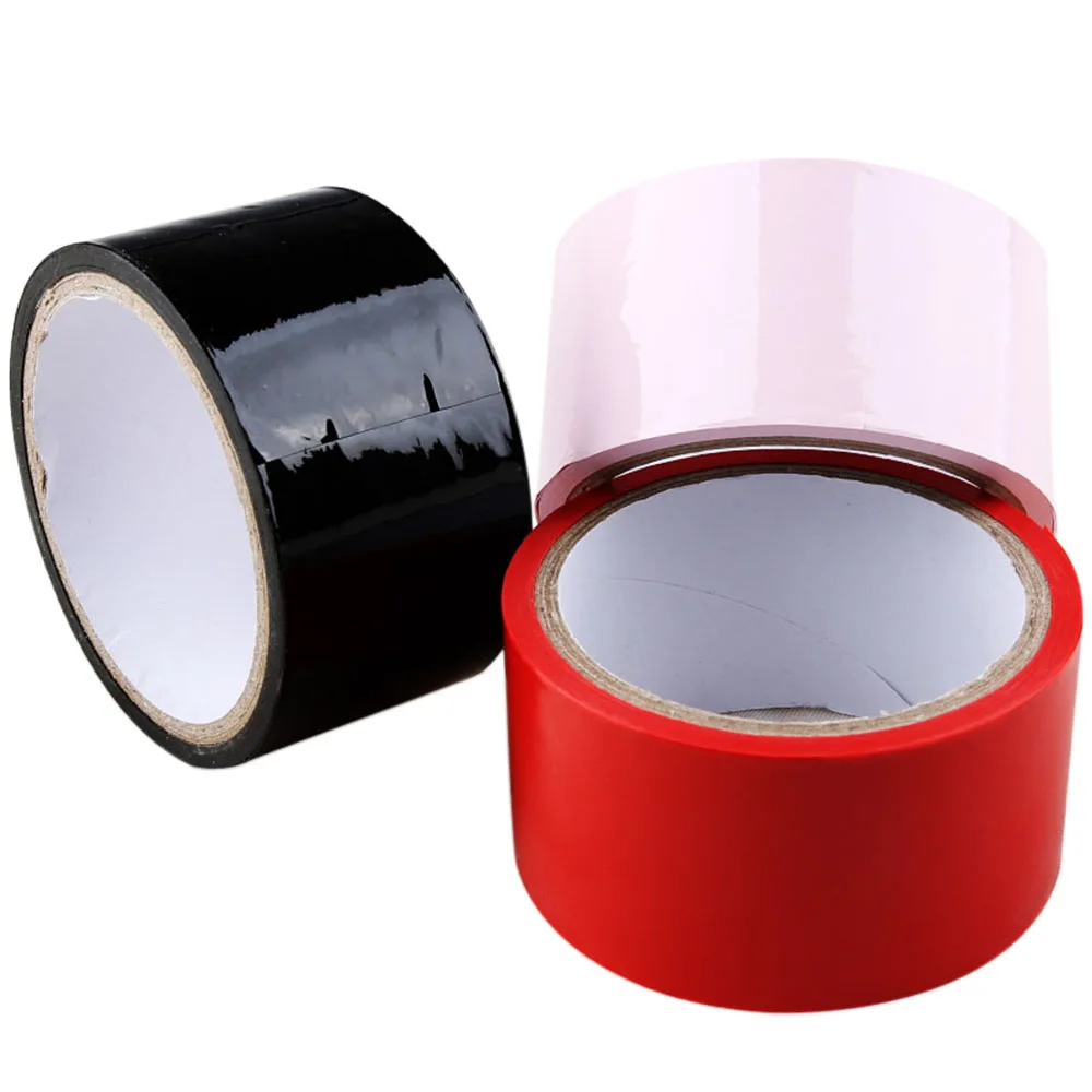 ПВХ статическая Фетиш связывание лента фиксаторы секс флирт Связывание