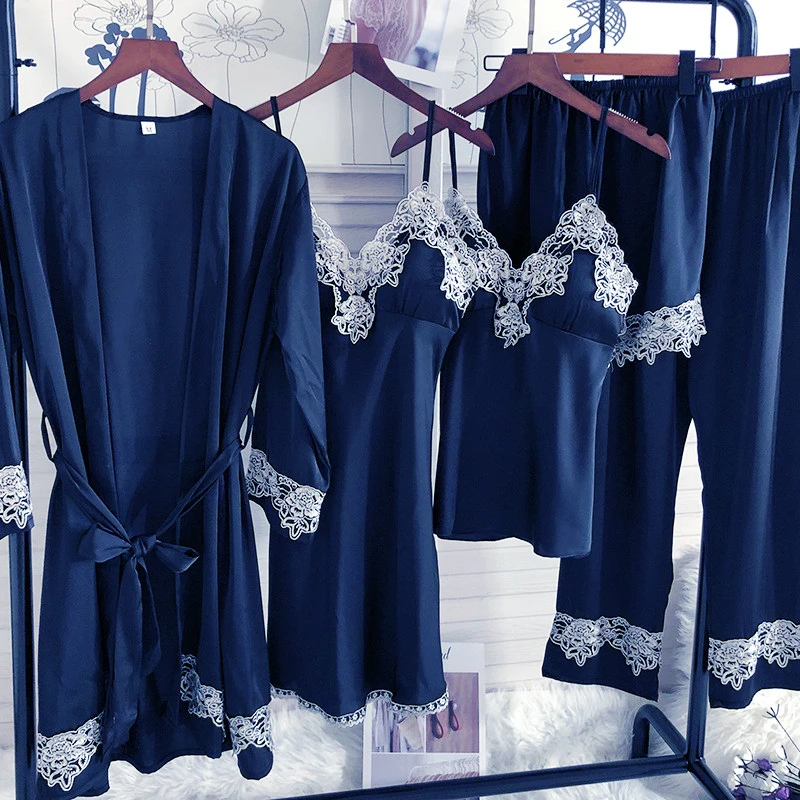 Комплект пижамный Женский кружевной цвет в ассортименте S M L XL XXL 1 комплект |