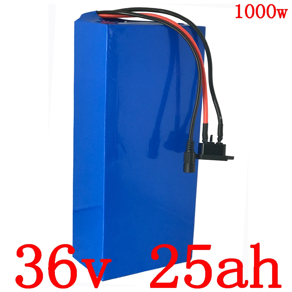 

36V 25AH electric scooter battery 36V 500W 1000W electric bike battery 36V Lithium ion battery pack with 30A BMS+42V 2A charger