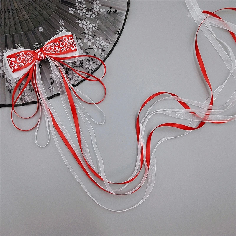 1pcs Women's Bowknot Hairpin Ancient Costume Headdress Long Ribbon Hanfu Hair Accessories Hairband Clip Decor Gift |
