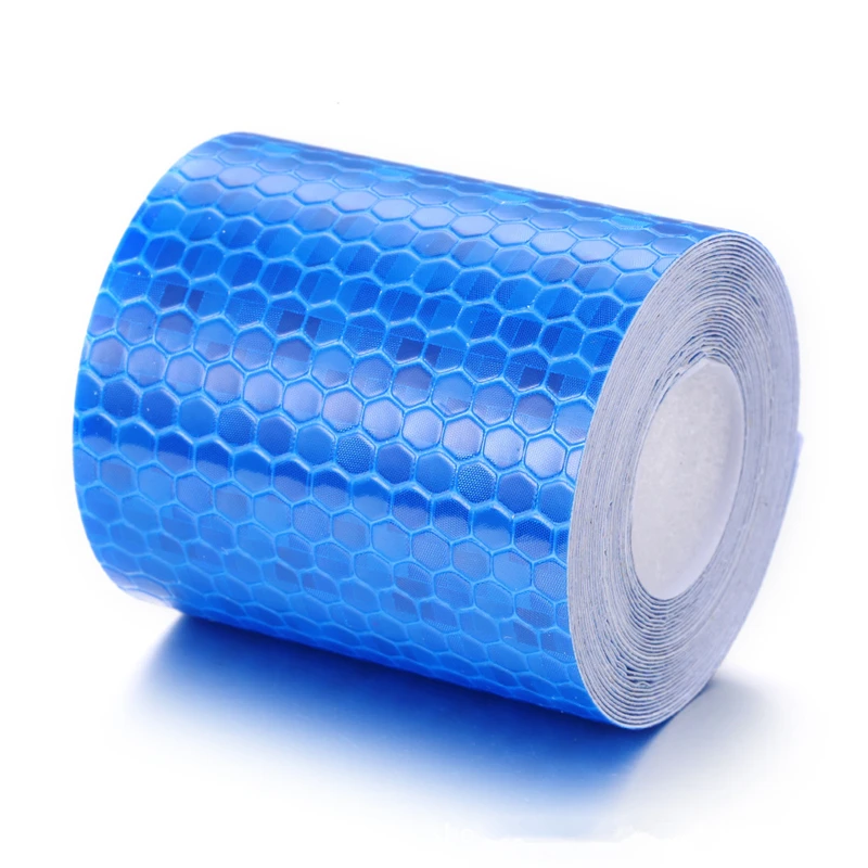 

5cm * 3m Explosion Style White Adhesive Crystal Color Grid Reflective Film Reflective Tape Reflective Warning Tape