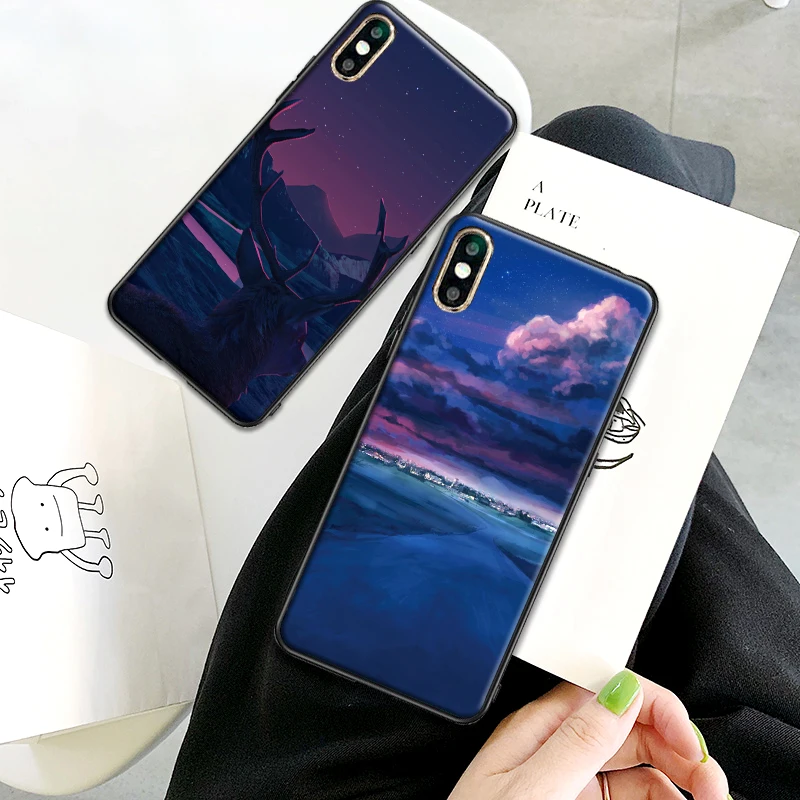 3D звездное небо закаленное Стекло чехол для Xiaomi Mi6 8 Lite SE макс 3 9E 5X 6X F1 A1 A2 6 мягкий |