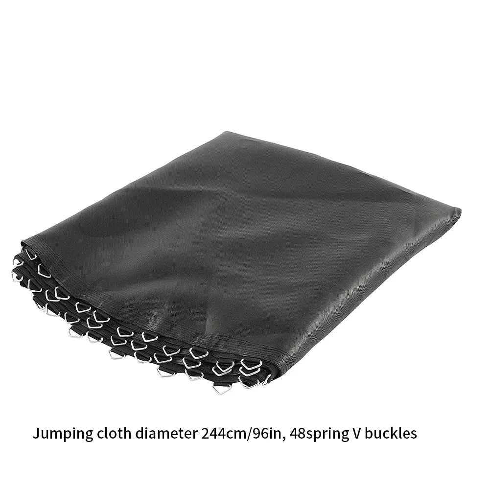 

Tarpoline Sheet Jumping Sheet Trampoline Round Frames Perfect Bounce Water-Resistant UV Resistant Black For Circular Trampoline
