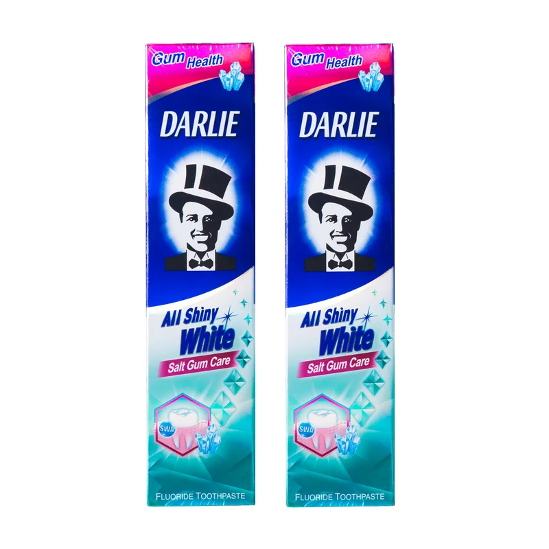 [2 шт.] блестящая белая зубная паста darlie 140 г | Красота и здоровье