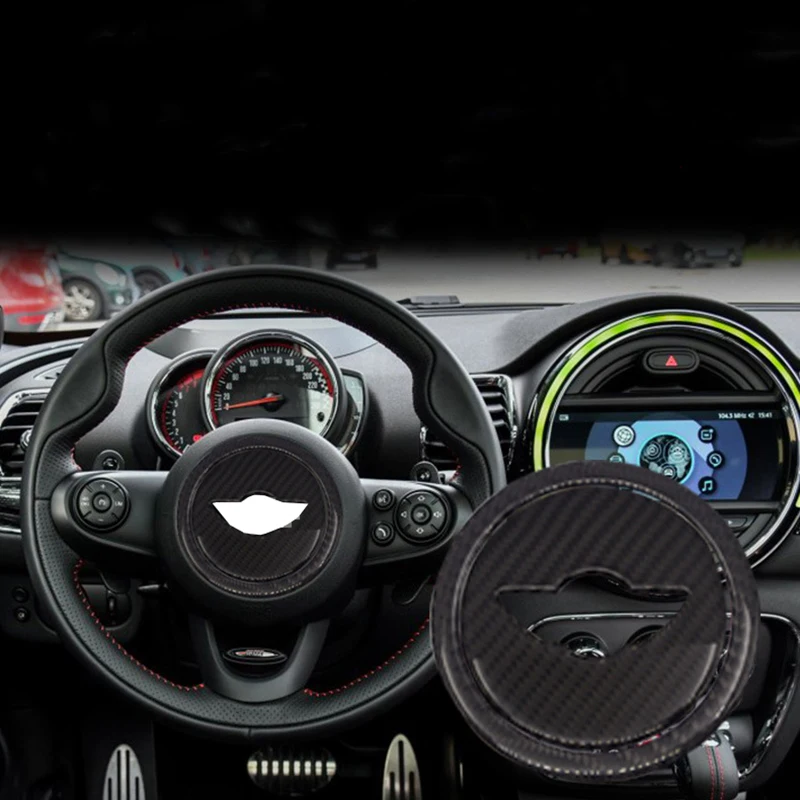 Наклейки на руль из углеродного волокна Накладка для Mini Cooper Clubman R55 R56 Countryman R60 Paceman
