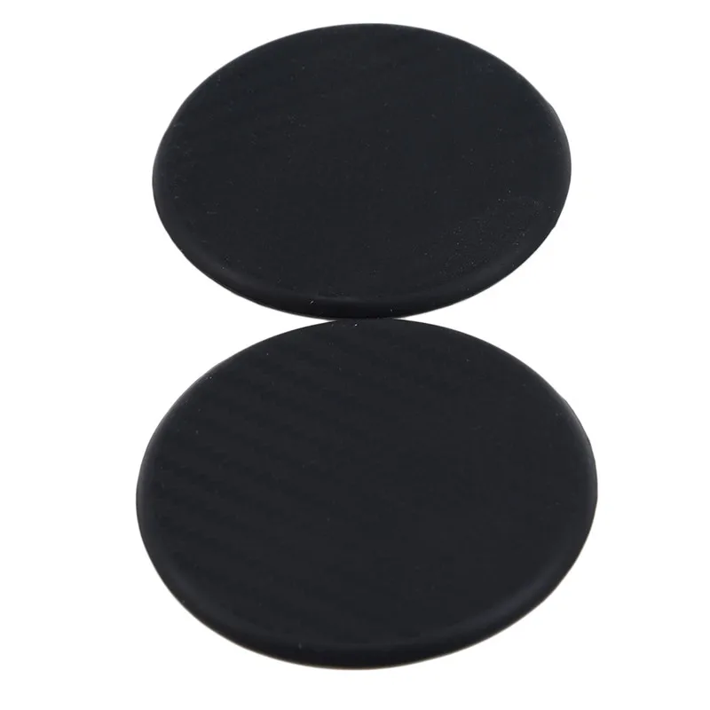 2pcs Silicone Black Car Auto Water Cup Slot Non-Slip Carbon Fiber Mat Accessories car protective pad interior accessories | Автомобили и