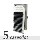 Ресницы Накладные из натуральной норки, 7-15 мм, 5 лотков, объемное наращивание ресниц