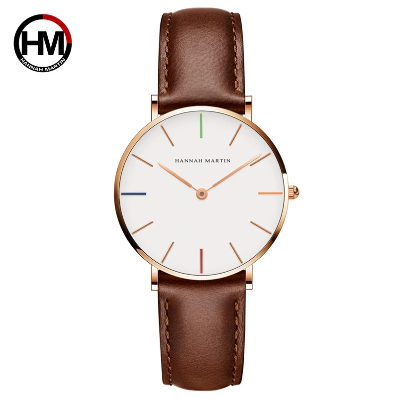 Женские наручные часы Reloj Mujer Hannah Martin люксовый бренд DW стильные женские с кожаным