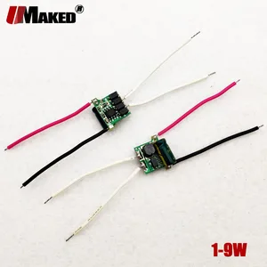 Драйвер для светодиодного освещения, для печатных плат, 20 светодиодный т., переменный ток12 В24 В постоянного тока, 300 мА, 3x1 Вт, 3x2 Вт, 3x3 Вт, 4-7 Вт, 5 см