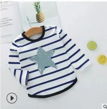 Весенне осенние детские футболки с длинным рукавом для мальчиков и девочек