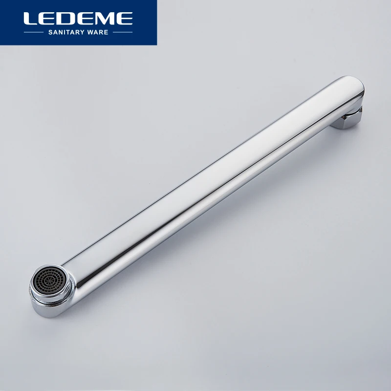 LEDEME Смеситель для ванны с длинным изливом 300мм латунь Цвет: хром L2225| |