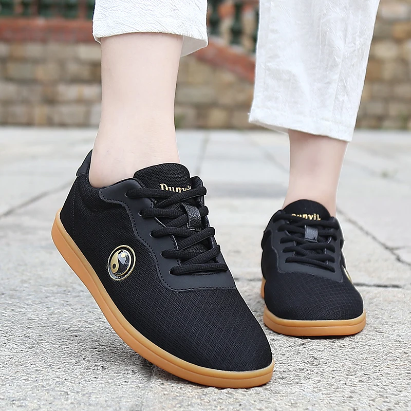 Лидер продаж туфли для тренировок из говяжьих сухожилий Тай Чи Нескользящие