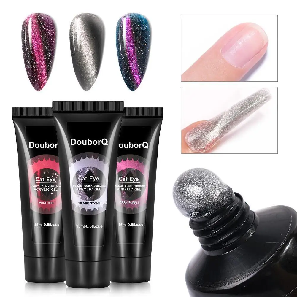 

DIY Glitter Nail Gel Nail Extension Gel Jelly Gel UV Tips Enhancement Gel Building Art Nails Manicure P8W8