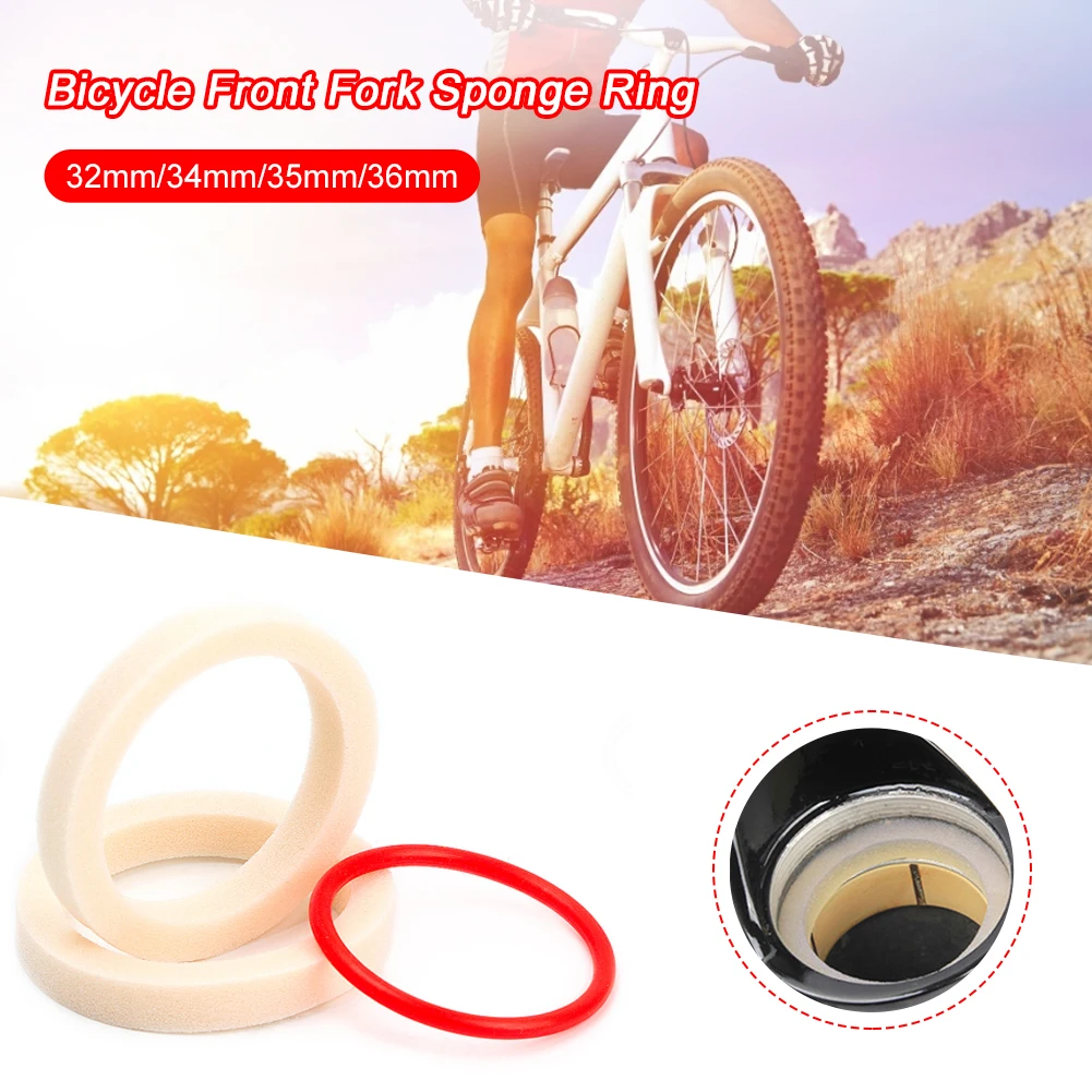 

2Pcs Bicycle Front Fork Sponge Ring Oil Foam Absorb Seal 32/34/35/36mm Forks Bike Accessories For MTB Mountain Road Bike