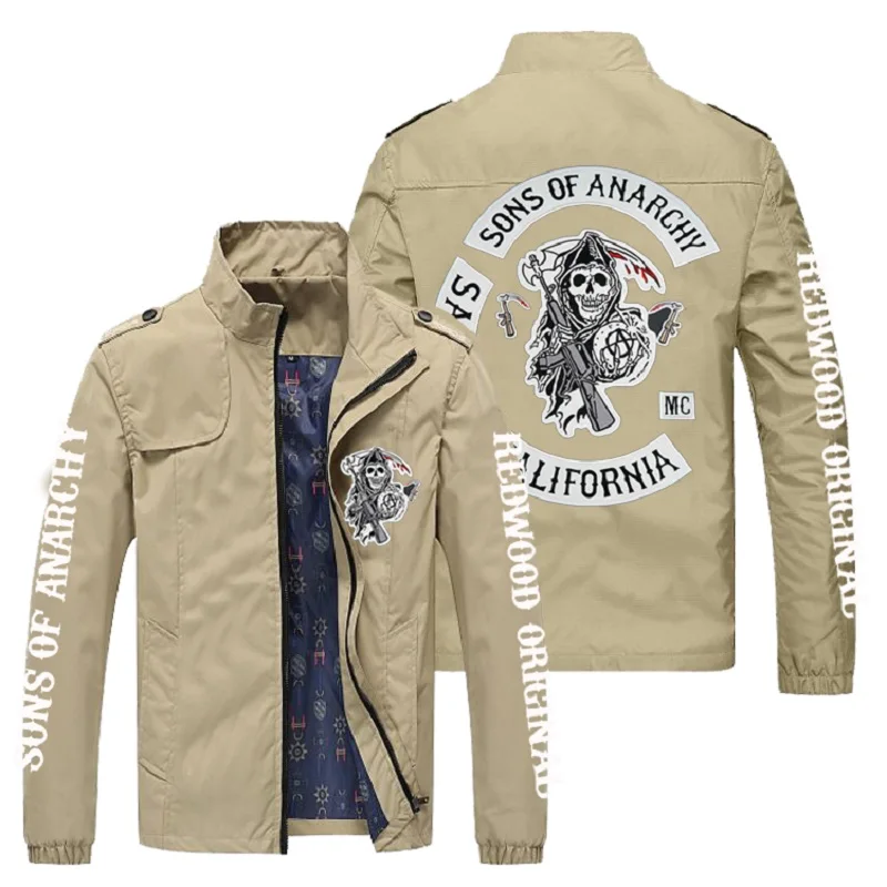 

Fine print men's jacket 2021 men's zipper jacket spring and autumn fashion slim jacket sports casual jacket father's Day gift