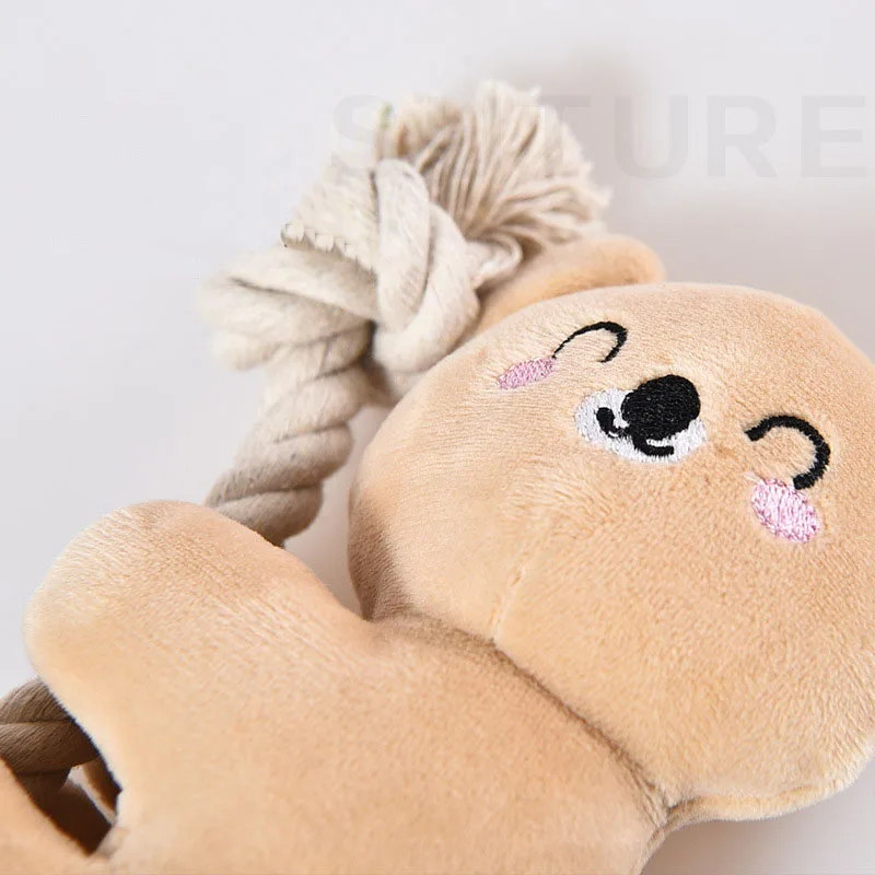 Игрушка для собак плюшевая пищалка Интерактивная игрушка устойчивая к укусам