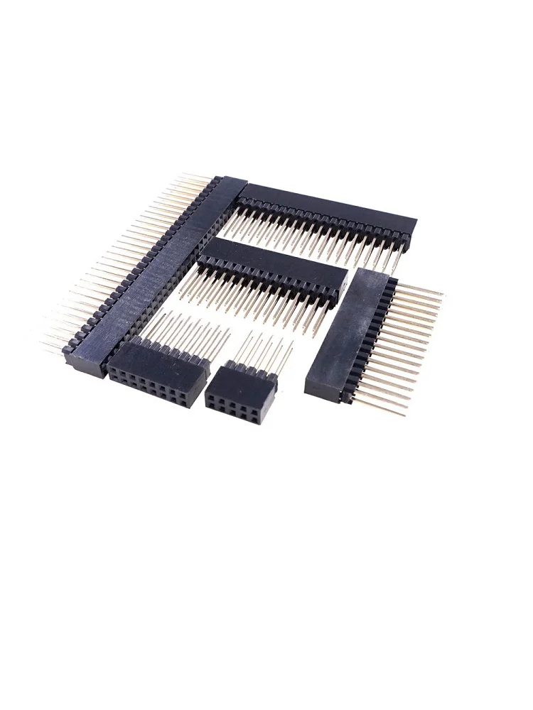 100 шт. 2 54 мм 0 &quotшаг 2x3 Pin 6 Положение ряда PCB Женский Заголовок через отверстие