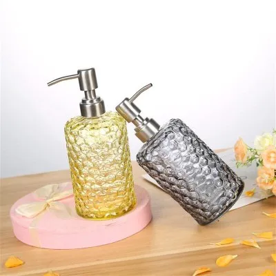 

Nordic Glass Lotion Bottle Cosmetics 500ml Soap Dispenser Pressing Shampoo Shower Gel Hand Sanitizer Bottle