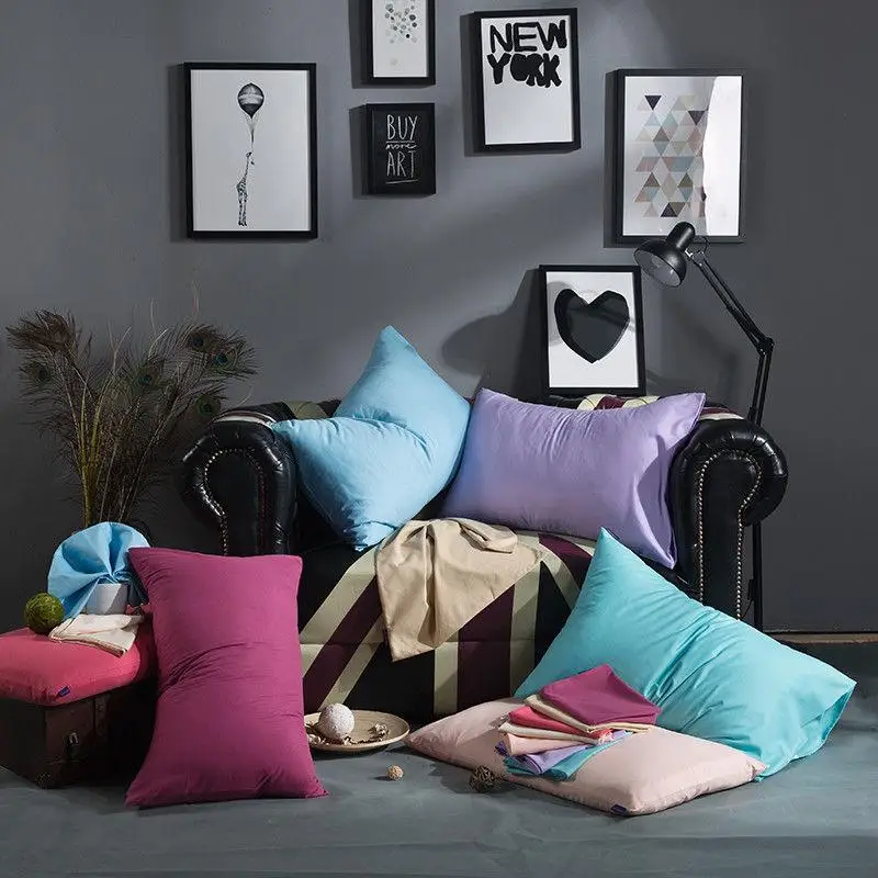 30 1 шт. однотонный чехол для кровати s Стандартный подушки наволочка спальни 17