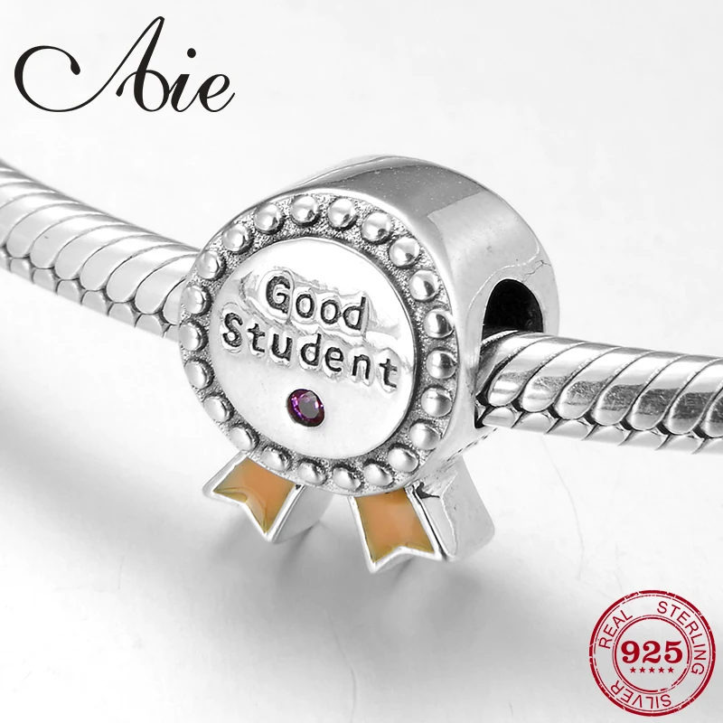 Хорошая Студенческая медаль серебряные подвески-бусины подходят для