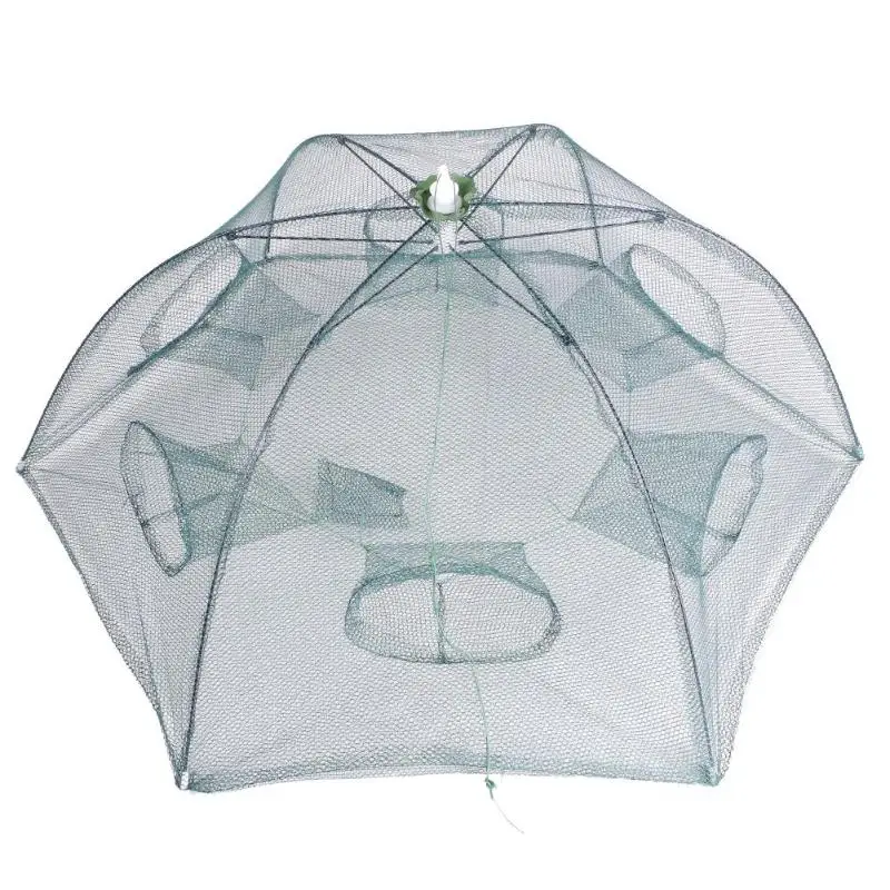 Автоматическая складная рыболовная сеть в виде зонта ловушка для ловли креветок