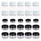 Пластиковая банка для косметики 3 г5 г10 г15 г20 г, коробка для косметики, контейнер для хранения ногтевого дизайна, прозрачный образец бутылочек для лосьона, крема для лица, 10 шт.