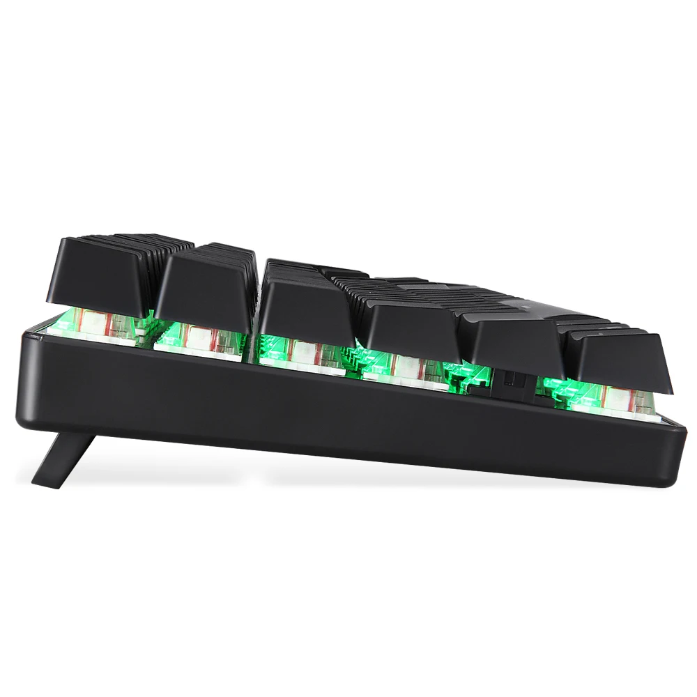 Motospeed CK104 металлический переключатель с 104 клавишами RGB игровая Проводная Механическая клавиатура светодиодный с подсветкой анти-привидение для геймерского компьютера