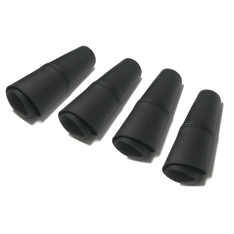 4pcs Black lines 4 шт. микрофибра кожа двери автомобиля панель подлокотника крышка двери панель крышка двери подлокотник покрытие поверхности аксессуары для Toyota Verso - Название цвета: 4pcs Black lines