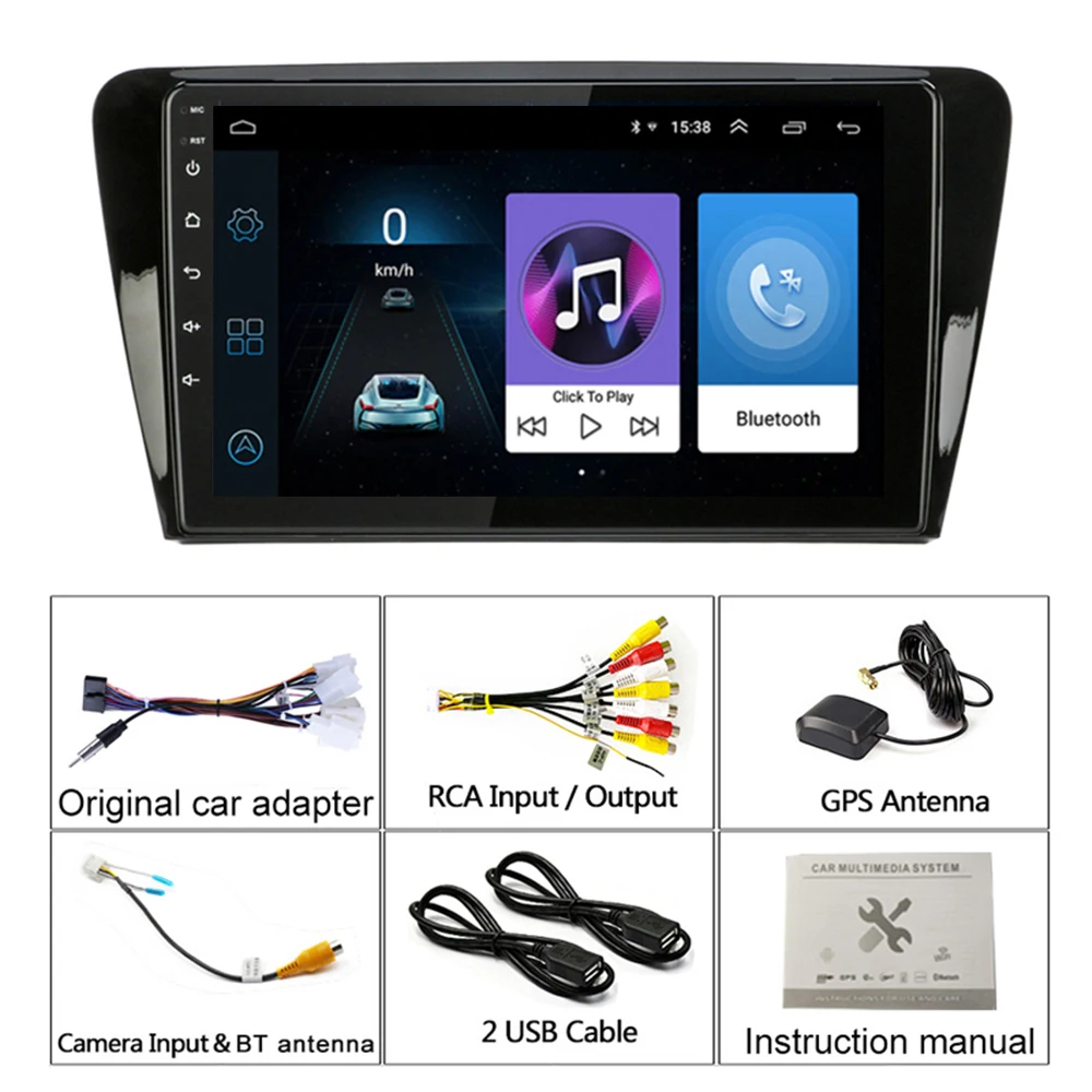 Автомагнитола 2DIN мультимедийный плеер на Android 10 1 0 дюйма GPS-навигация для Volkswagen SKODA