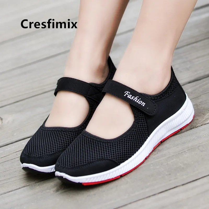 

Women Classic Round Toe Black Mesh Breathable Summer Shoes Teenager Girl Comfort Grey Anti Skid Spring Shoes Zapatos H5532