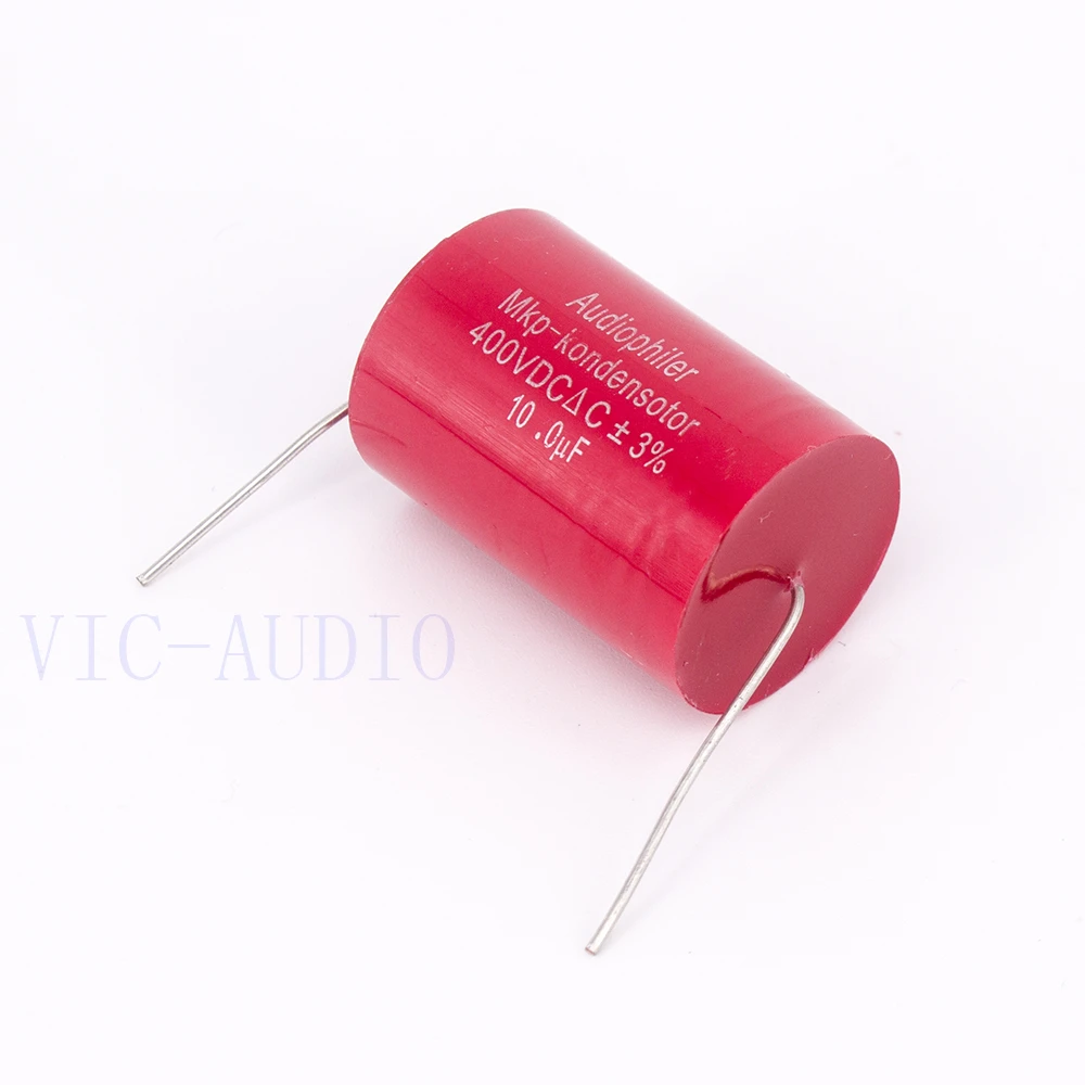 Оптовая продажа 100 шт. конденсатор Audiophiler Mkp с алюминиевой крышкой 10 мкФ 400V DC 3% Hi Fi