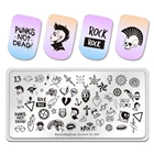 Пластина для стемпинга ногтей Beautybigbang, древние XL-004 панковские рисунки, сердечки, маникюр, дизайн ногтей, маникюрный шаблон инструмент для трафаретов