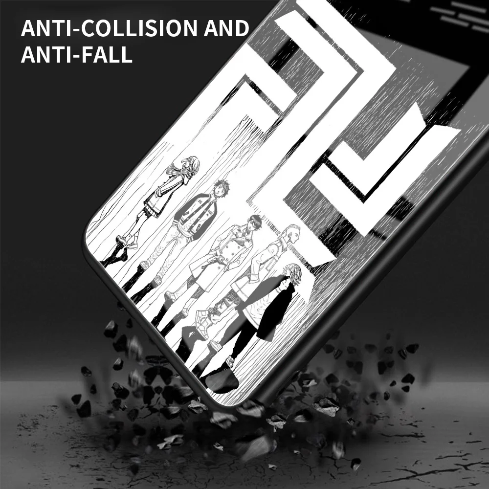Glass Phone Case For Samsung Galaxy A51 A50 A71 A52 A70 A21s A72 A31 M31 M51 A30 A10 Tempered Back Capa Tokyo Avengers Anime