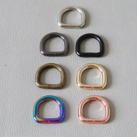20pcslot wholesale inside 15mm metal d rings blet loop straps clasp for bag backpack handbag dog collar leash sewing hardware