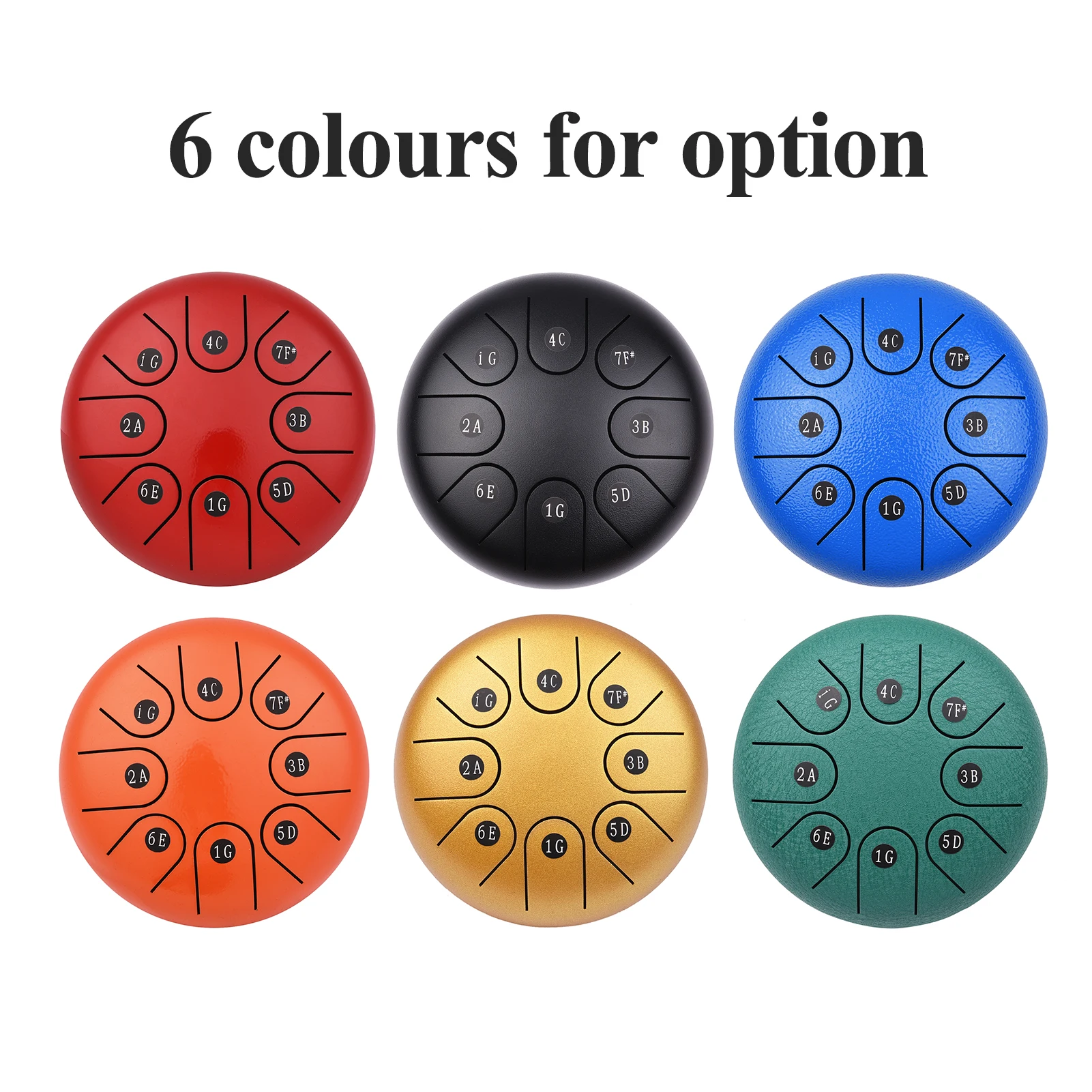 6-дюймовый камер Мгновенной Печати Mini 8 тон Сталь язык барабан G ключ ударный