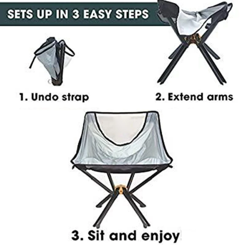저렴한 초경량 휴대용 의자 접이식 스윙 야외 캠핑 바베큐 비치 낚시 의자에 대한 발판과 의자를 휴식