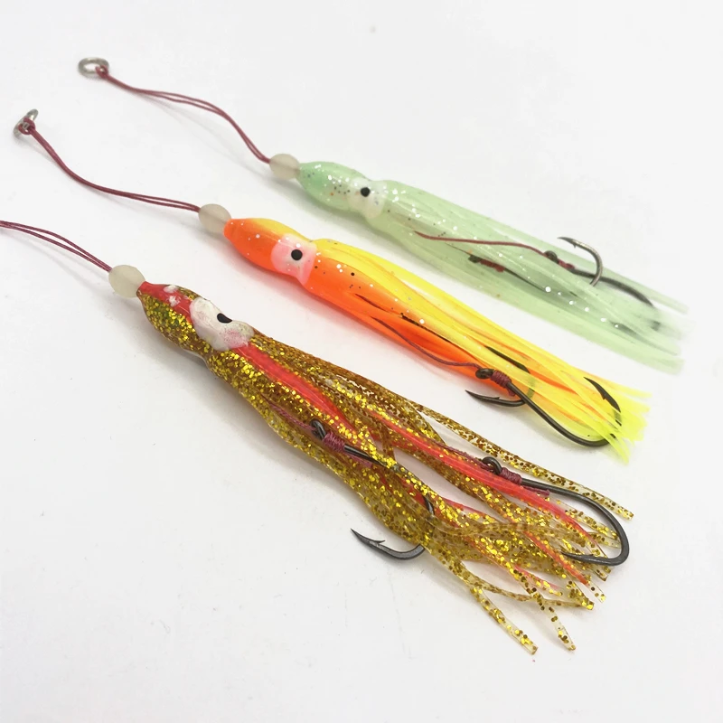 3*10 см приманка для рыбалки осьминог джиг-крючок вспомогательная рыболовная