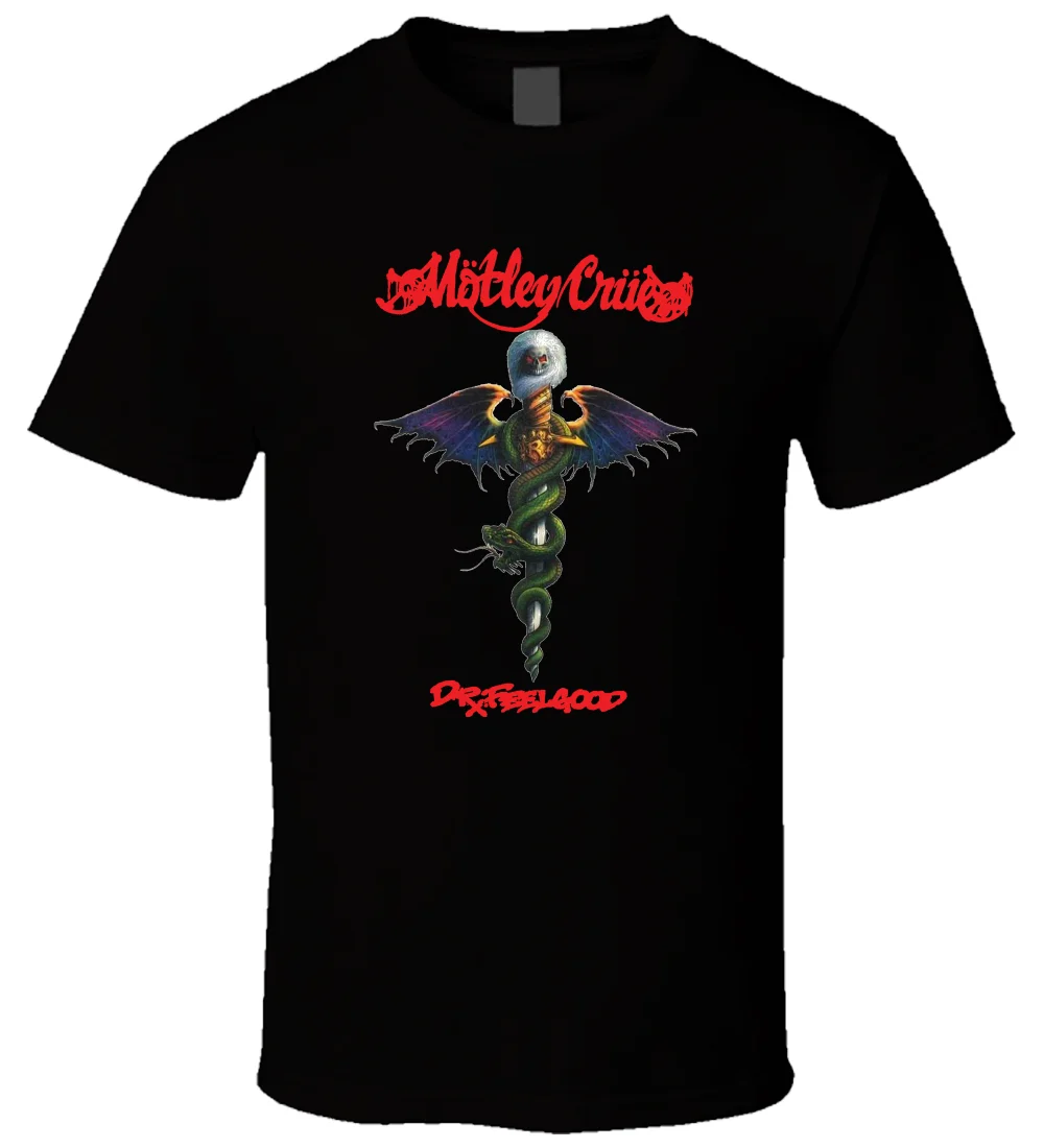 С надписью Mötley Crüe Dr Feelgood 1 футболка|Мужские футболки| |